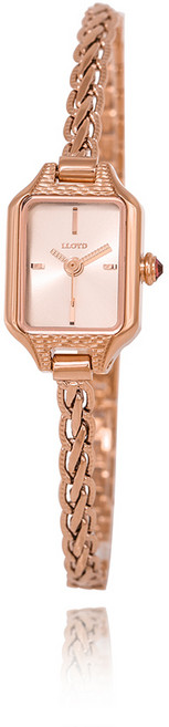 로이드 가넷 위빙 사각 로즈골드 메탈시계 LL2G20908WGG
