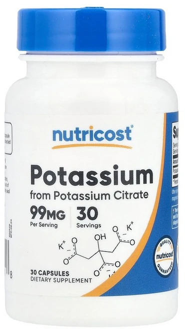 뉴트리코스트 칼륨 포타슘, 1개, 30정 - 쿠팡