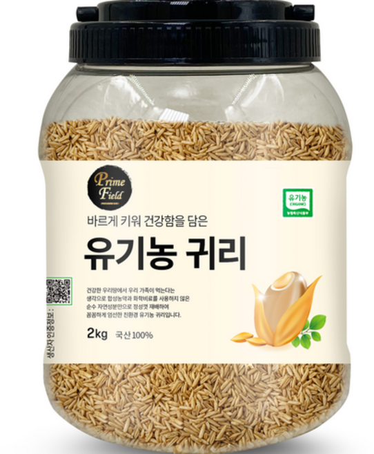 Prime Field 국산 유기농 귀리, 2kg, 1개