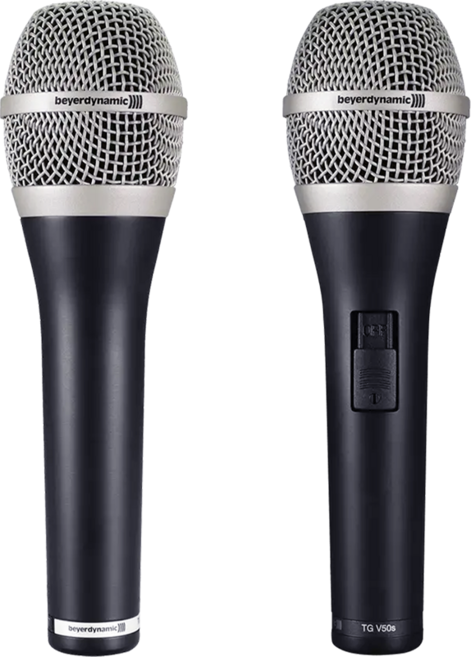 beyerdynamic TG V50S 베어다이나믹 유선마이크 TGV50S 다이나믹 보컬 마이크 (카디오이드) 잠금식 스위치 백 및 클램프 포함, 블랙