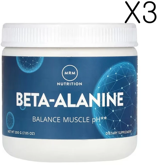 MRM 뉴트리션 베타-알라닌 근육 pH 균형 200g(7.05oz), 3개, 200g - 쿠팡