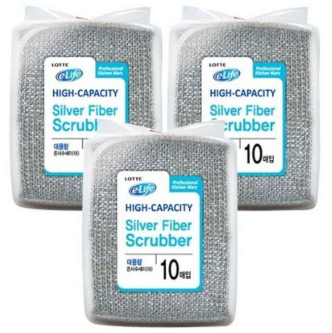 롯데이라이프 은사수세미 대용량 대 18 x 14 cm, 10개, 15세트