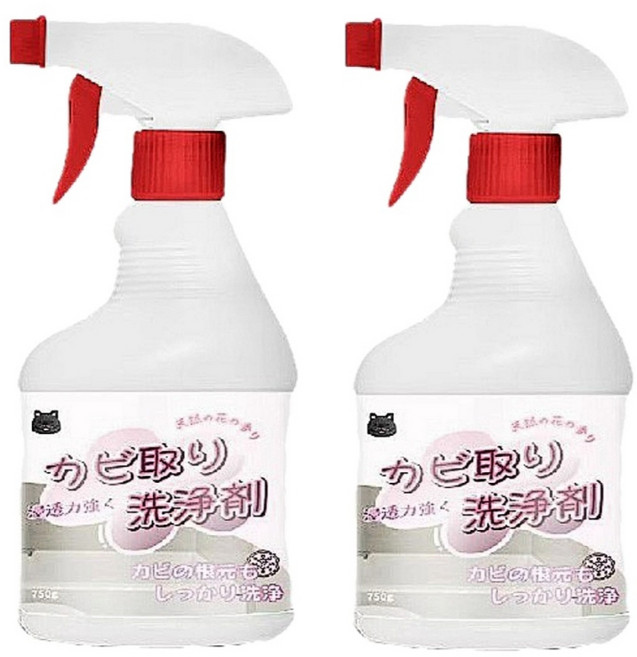 750g 除霉清潔劑 (2入優惠組) 浴室/廚房/牆壁/洗手台/窗簾適用, 2個, 750ml