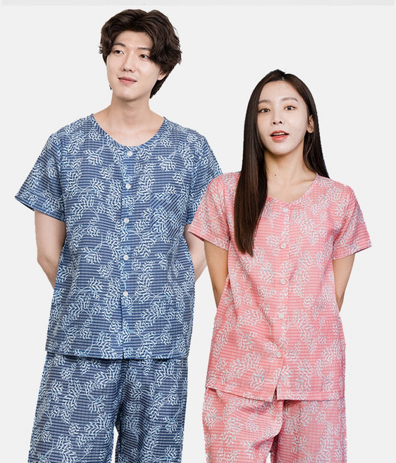 이라인 국산 풍기인견잠옷 디뮤어 커플잠옷 상하