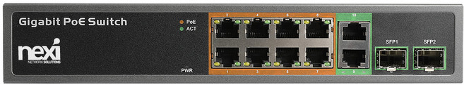 넥시 기가POE+ 스위치허브 NX-POE1008G-V2 (NX1237), 1개