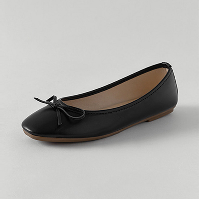 착한구두 여성용 카멜리아 리본 플랫슈즈 PLLTR1e106