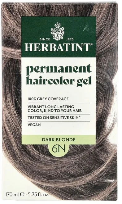 허바틴트 염색약 퍼머넌트 헤어컬러 젤 6N 다크 블론드170ml 새치 염색 - 쿠팡