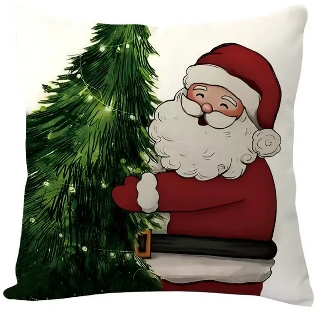 크리스마스 쿠션 커버 세트 메리 베개 순록 눈사람 산타클로스 홈 소파 룸 장식 용품, 20 style 20