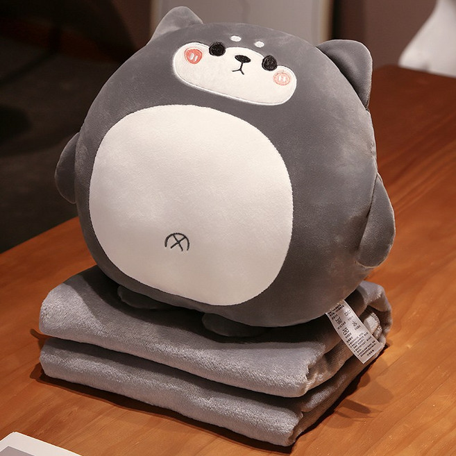 TAOMI 동물 캐릭터 인형 쿠션 무릎담요