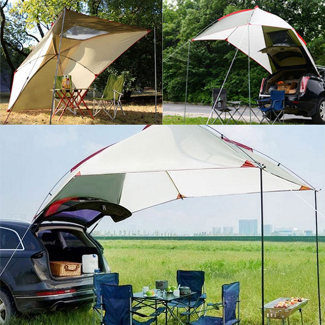 차량용 어닝 타프 그늘막, 버건디 옐로우, 버건디 옐로우