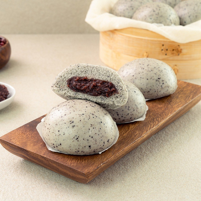 네니아 우리밀 흑미찐빵 400g(50g x 8개), 50g, 8개