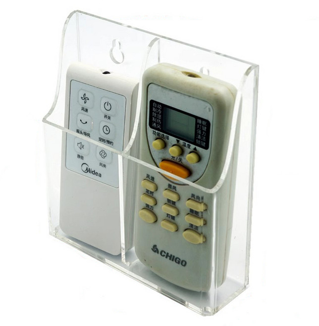 ANYOU 리모컨 거치대 리모컨보관함 투명 아크릴YKQ, 2칸 포함, 1개