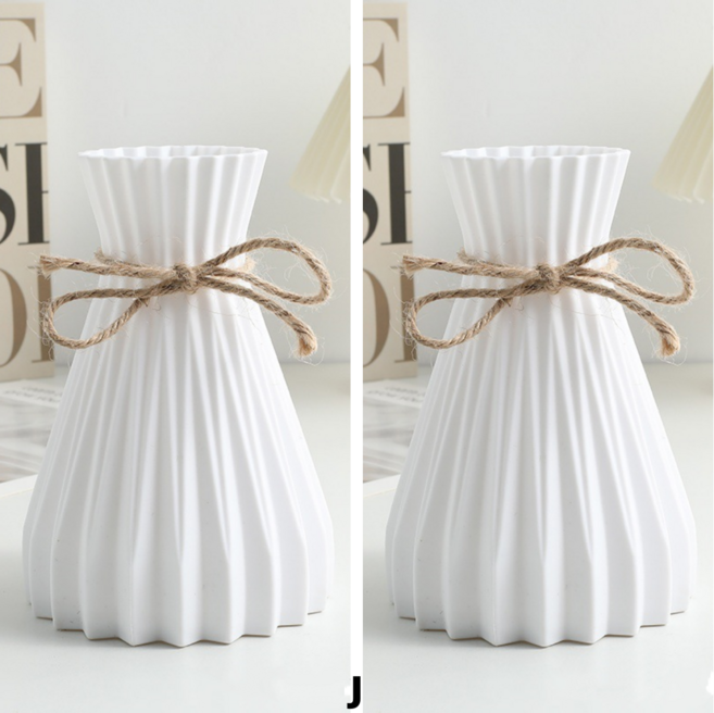 아이뉴 깨지지 않는 플라스틱 심플 화병 2p 한세트, 옵션J+옵션J