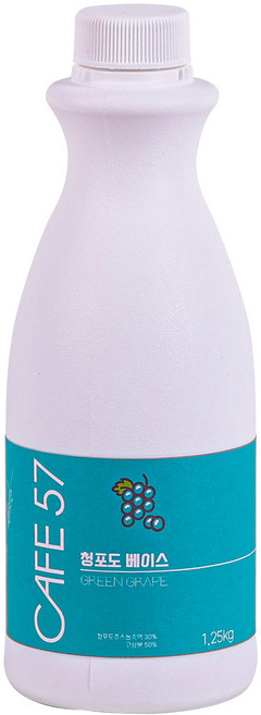카페57 상온 청포도 베이스 1.2kg, 1개, 1L