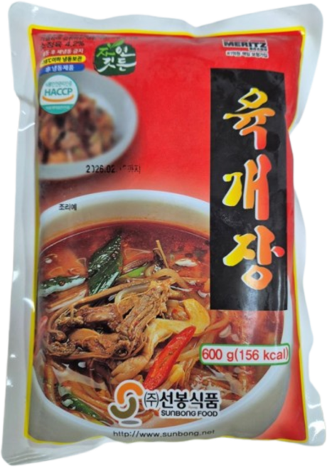 선봉 육개장 600g, 3개