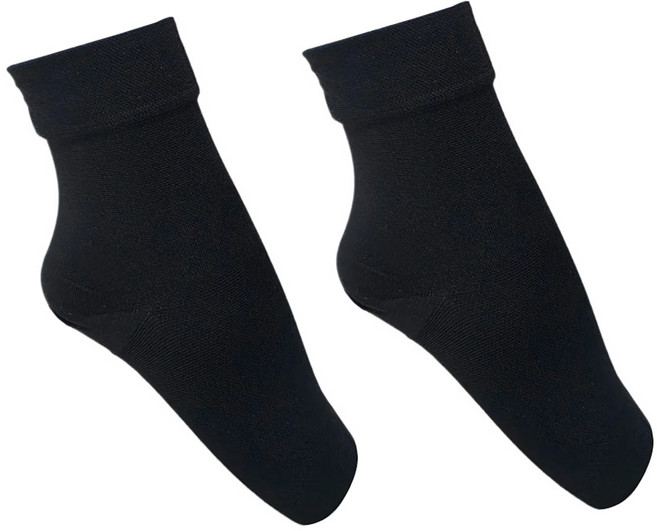 메디지아 의료용 발목형 압박밴드 보호대 블랙, 1세트