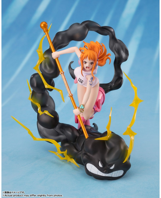 萬代 Figuarts ZERO 超激戰 航海王 娜美 雷霆特效公仔, 1個