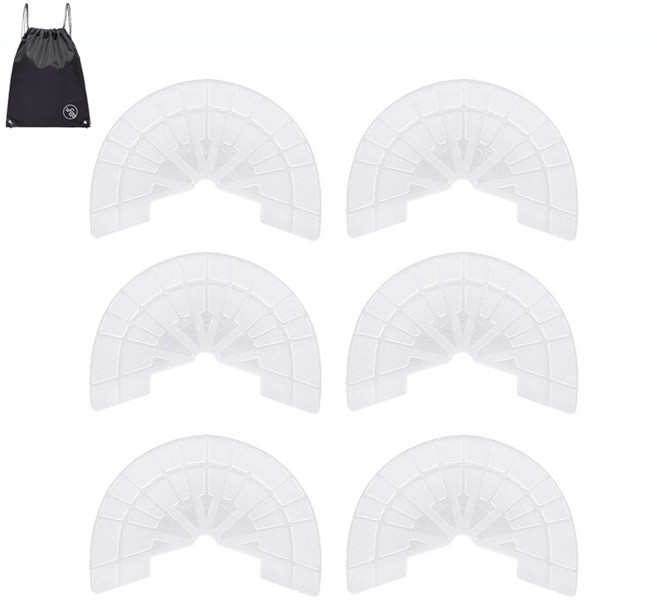 VITALO 밑창 뒷굽 보강패드 구두 운동화 신발 밑창 보호패드 미끄럼방지 패드 6P (PGN짐쌕가방 지급), 6개, 투명