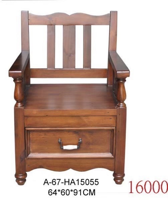歐式鄉村復古實木沙發, 三人座175*55*92cm, 歐式老松木, 三人座