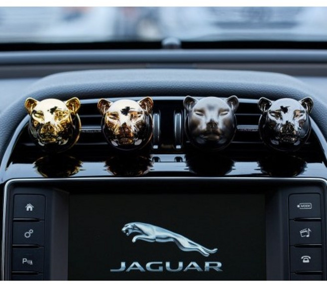 제이딕 명품 재규어 고급 차량용 송풍구 방향제, BOMBSHELL [밤 쉘], MATTGRAT [메트그레이], 1개