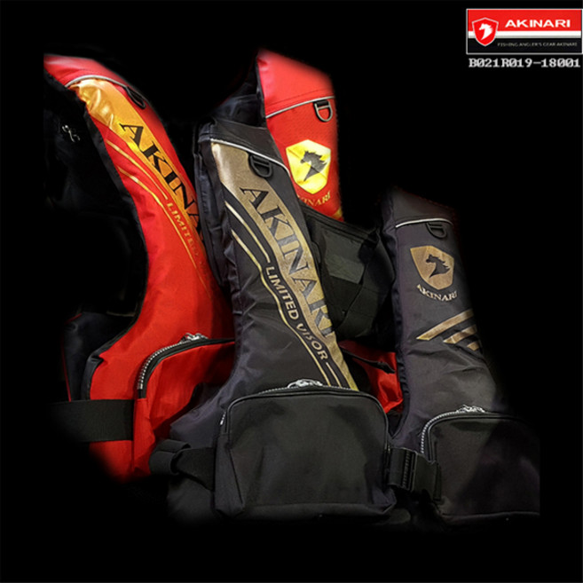 아키나리 구명복 바다 낚시 구명조끼, 레드(프리)