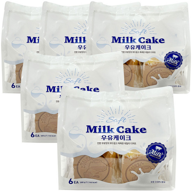 우유케이크, 300g, 5개
