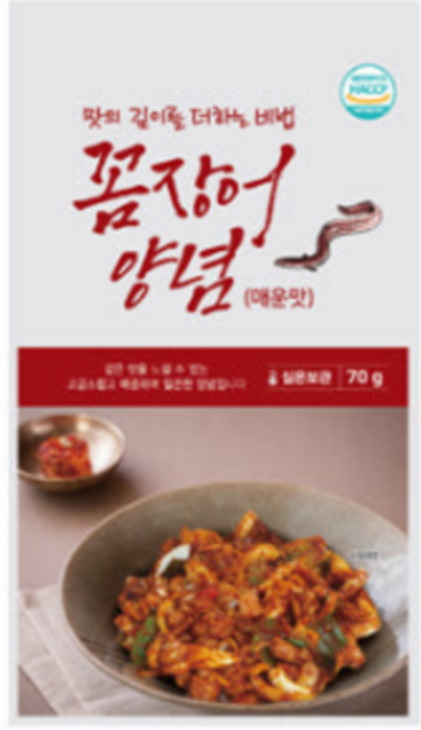 한국소스 꼼장어 양념 70g 1박스 150개 소스