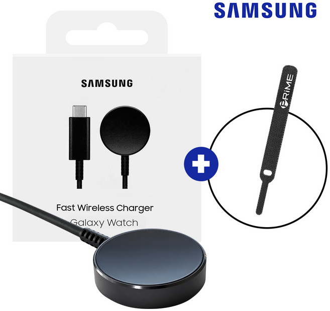삼성 정품 갤럭시 워치 무선 10W 고속 충전기 + (사은품케이블타이증정), EP-OL300(블랙)+(케이블타이), 1개