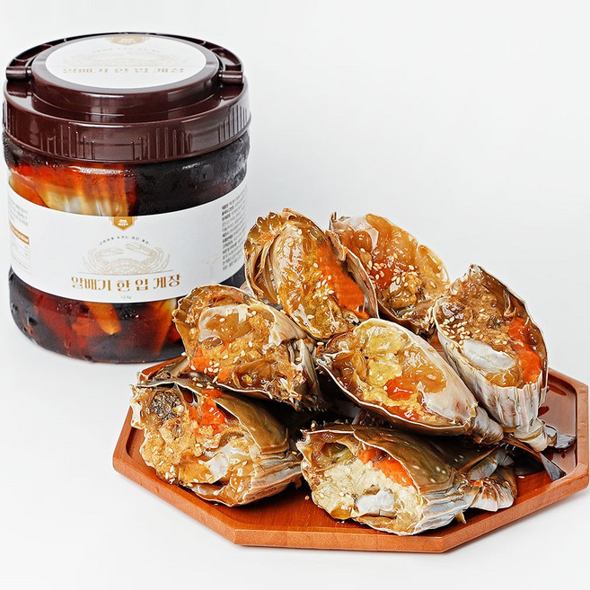 백년본가 국내산 연평도 암 꽃게 알배기 비법 한입 간장게장, 1개, 1.2kg