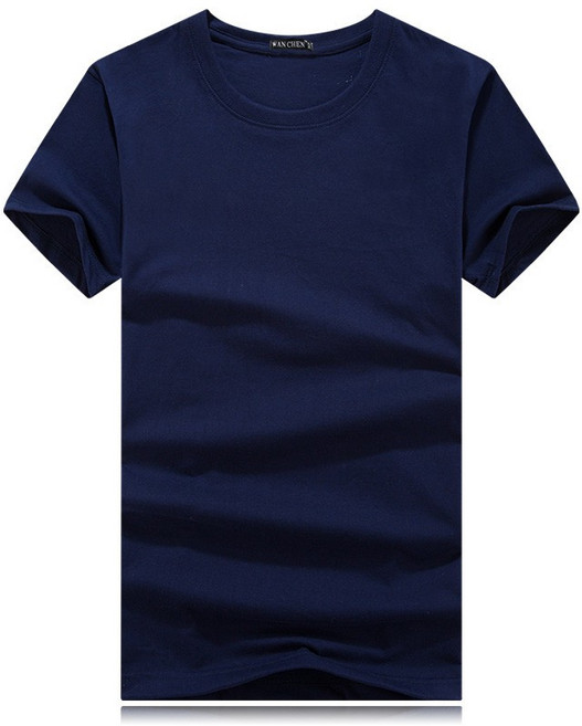 WAN CHEN 男生純棉素T 圓領短袖情侶款