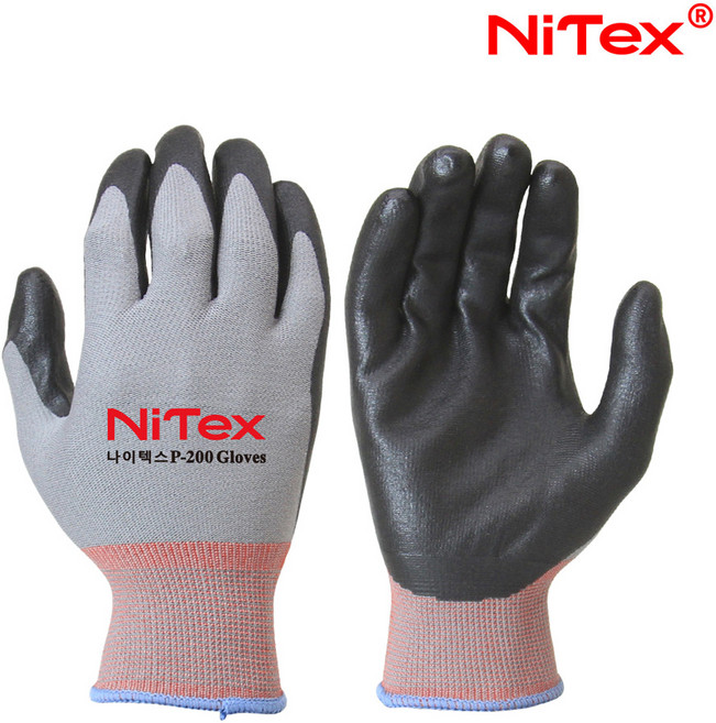 나이텍스 다목적장갑 P-200(M사이즈)작업용 나이론, M, 1개