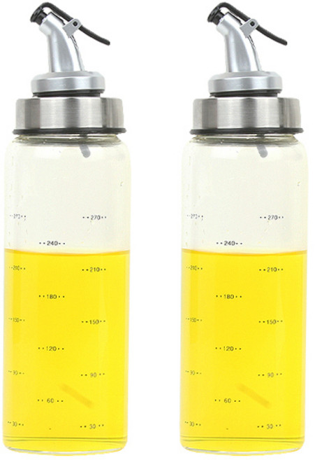 내열유리 원터치 오일병 기름병 소스병 300ml 2p, 2개