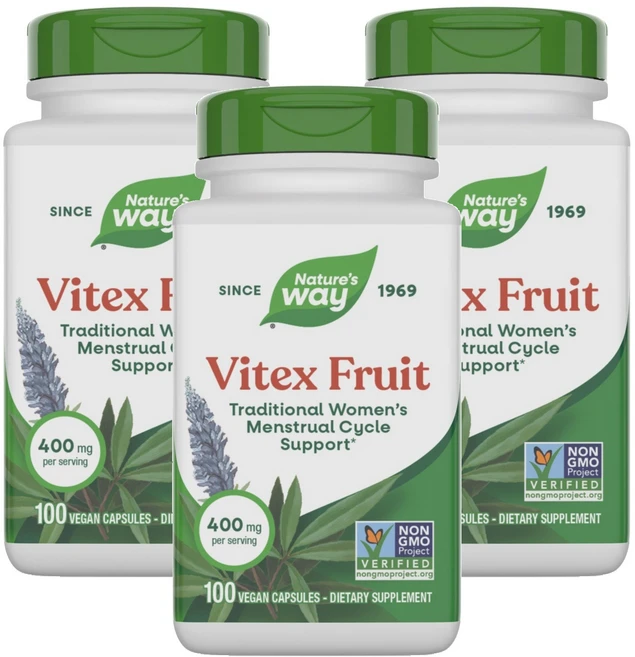 네이쳐스웨이 바이텍스 프루트 400mg 베지테리안 캡슐, 100정, 3개 - 쿠팡