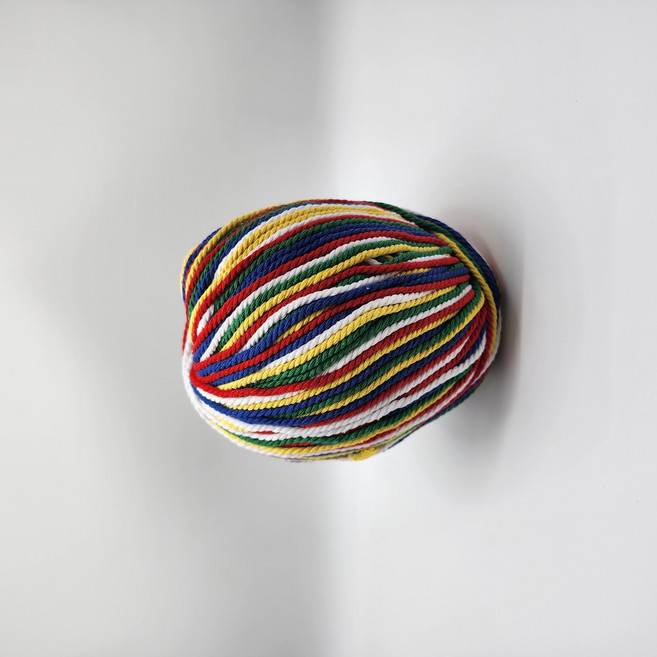 오색실 팔찌 재료 불교 용품 합격 부적 소원 행운, 2개, 오색대(170g)