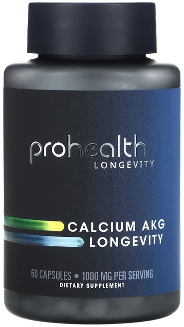 ProHealth Longevity 칼슘 AKG 장수 1000mg 캡슐 60정(캡슐 1정당 500mg), ProHealthLongevity칼슘AKG장수1000m, 1개, 60정 - 쿠팡