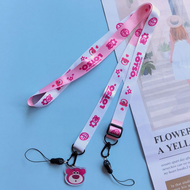 범쓰컴퍼니 캐릭터 크로스 핸드폰스트랩 랜야드 숄더스트랩, 1개, 랏쏘