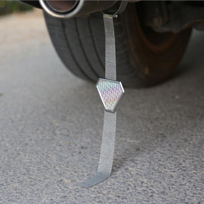 자동차 정전기 방지 제거 벨트 차량 배기통 걸이식 체인 밴드 접지 차단, 1개