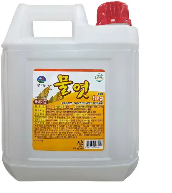 참고을 물엿 업소용 대용량 식자재, 8kg, 1개