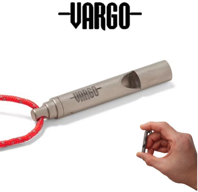 VARGO TITANIUM WHISTLE 바르고 티타늄 휘슬, 단품, 1개