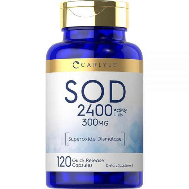 Carlyle S.O.D. 보충제 캡슐 | 300mg 120개 슈퍼옥사이드 디스뮤타제 GMO 프리 및 글루텐, Carlyle S.O.D. 보충제 캡슐 300mg 12, 1, 0.9739247874276544
