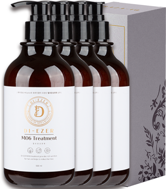 디에제르 모식스 맥주효모 탈모증상완화 극손상 기능성 헤어 트리트먼트, 4개, 500ml