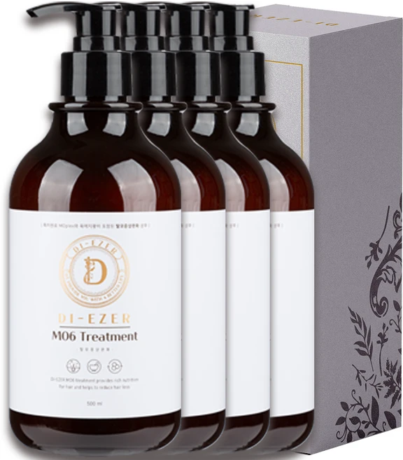 디에제르 모식스 맥주효모 탈모증상완화 극손상 기능성 헤어 트리트먼트, 4개, 500ml - 쿠팡