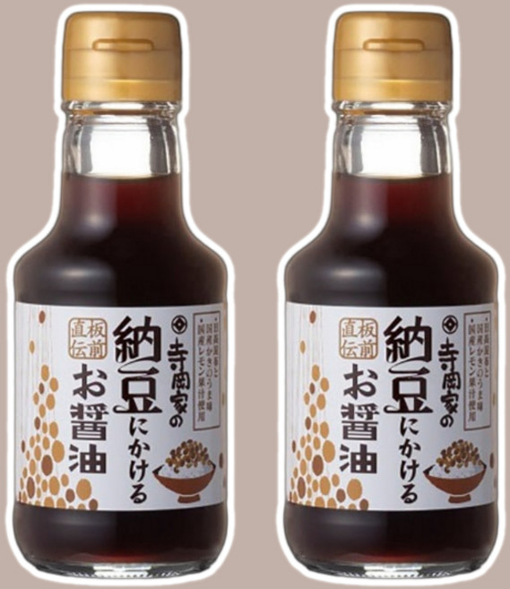 테라오카 가문의 낫토 전용 간장, 2개, 150ml