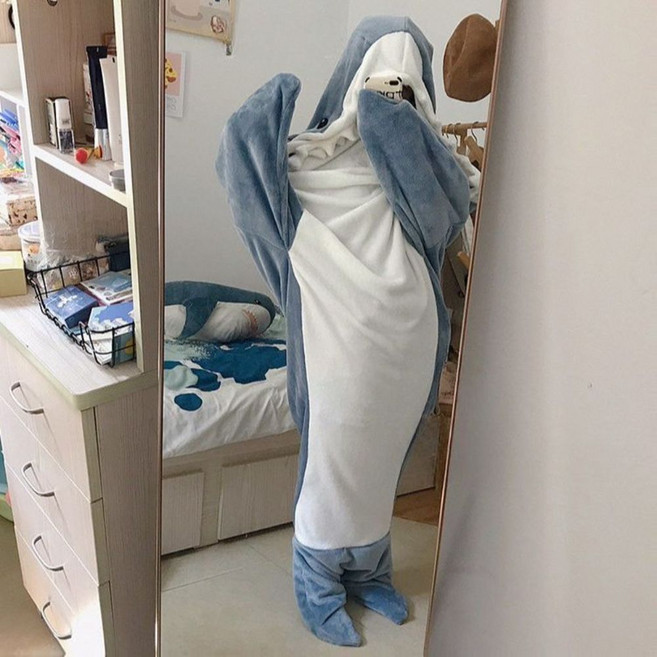 상어 수면잠옷 귀여운 동물 잠옷 사계절 의상