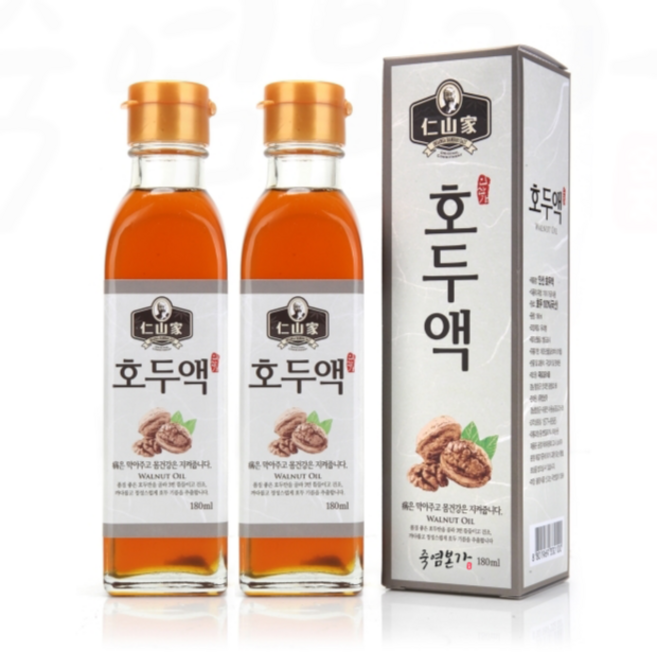 인산가 국산 호두액 호두기름 180ml 2개