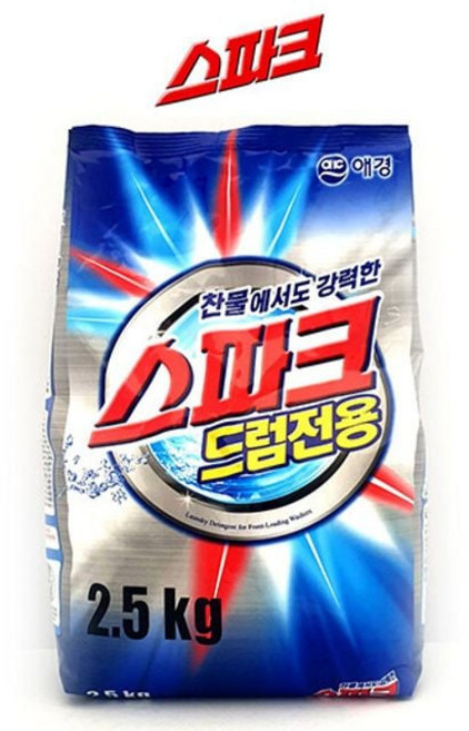 애경 스파크 찬물 세제 드럼전용 2.5kg 세탁 주방세제 세탁세제 거품세제 설겆이세제 액체세제 lan+36166Zh, 신쓰 드럼전용세제2.5kg