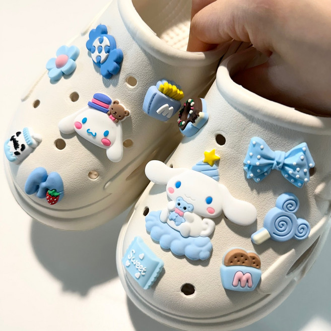 MPACK 마이시나모 아쿠아 실내화 꾸미기 파츠 12P