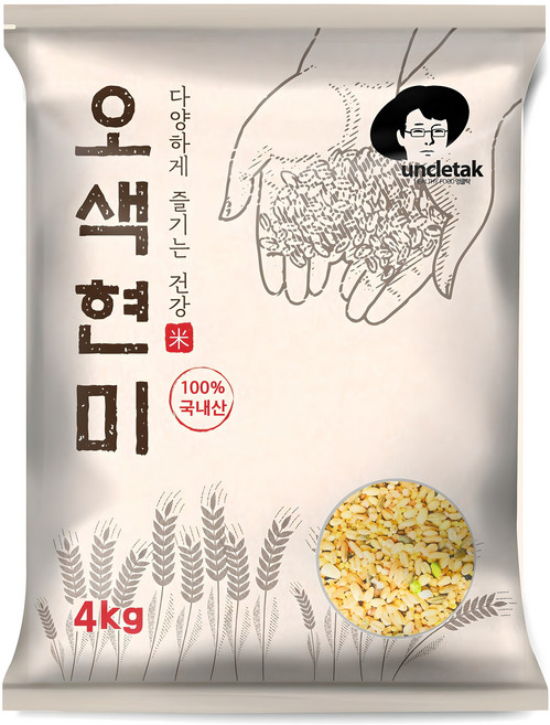 엉클탁 오색현미, 4kg, 1개