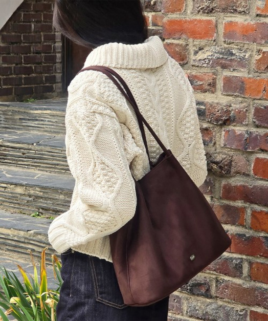 MCLANEE 엘론 스웨이드 숄더백