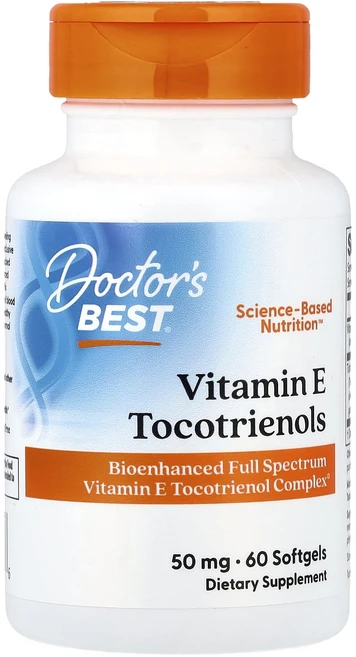건강챙기세요 Doctor's Best 비타민E 토코트리에놀 소프트젤 60정 백살까지오래오래, DoctorsBest비타민E토코트리에놀소프트젤60정, 1개 - 쿠팡